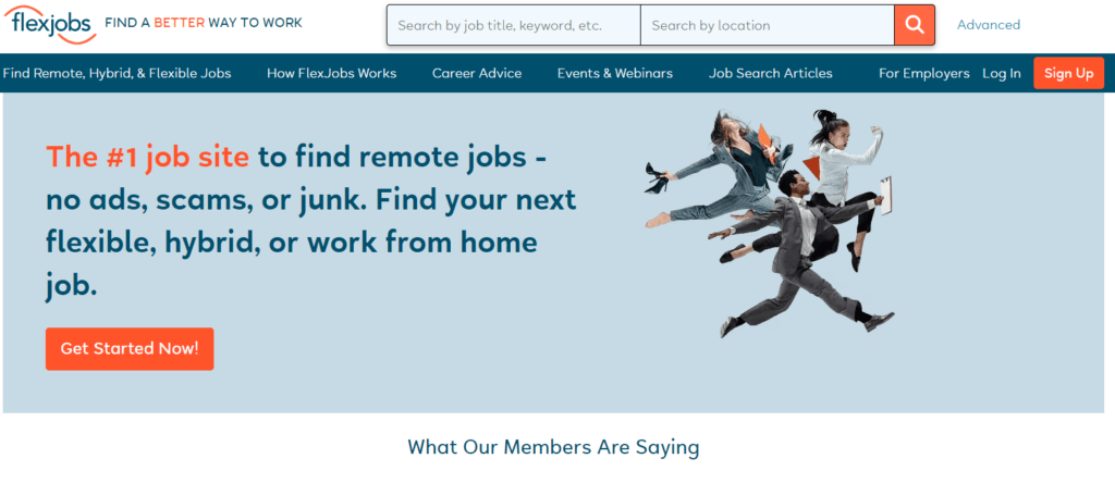 منصة Flexjobs - مواقع العمل الحر